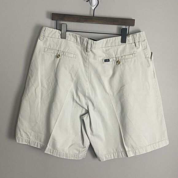 VINTAGE LEVIS SILVERTAB Mens Beige Baggy Khaki Shorts Size 38 Y2K Skater Logo - Picture 6 of 10